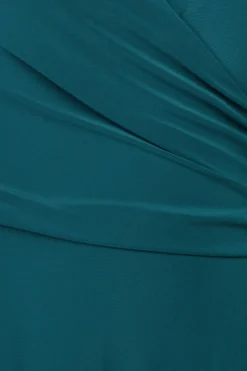 Midi Dresses^* Asymmetrical Wrap Midi Dress - Botanical Green Bottlegreen