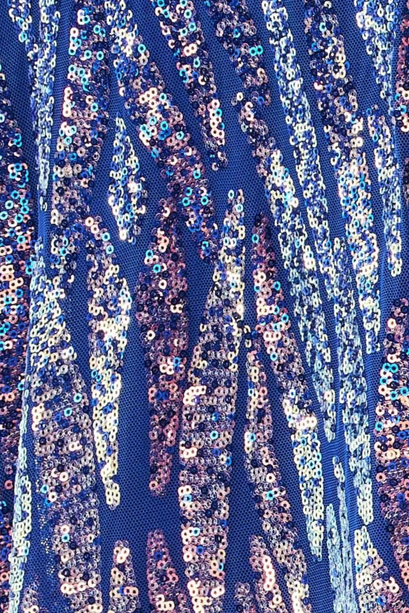 Maxi Dresses^* Ombre Sequin Halter Maxi Thigh Split - Royal Blue Brightblue