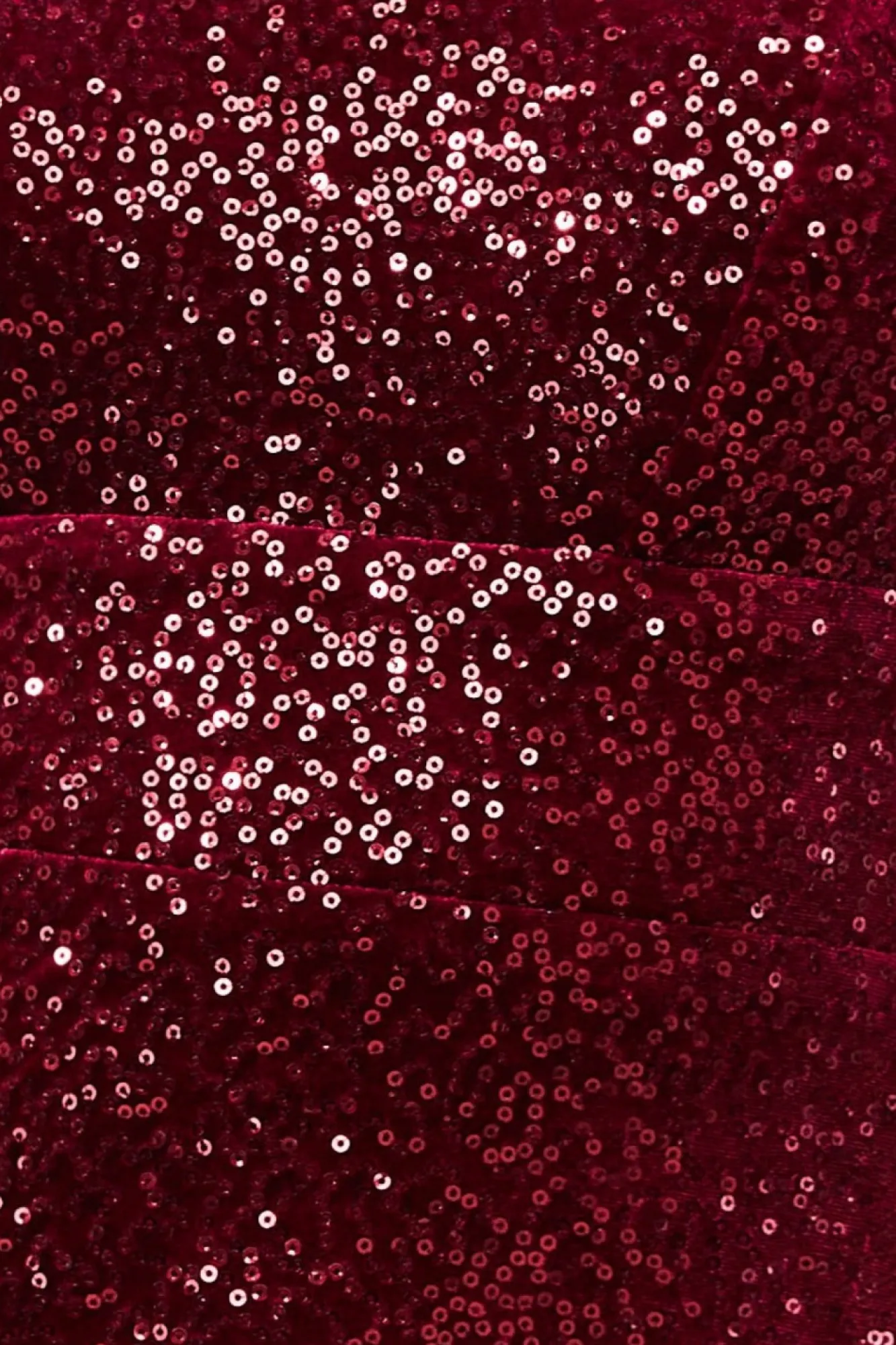 Midi Dresses^* Bandeau Sequin & Velvet Midi Dress Wine
