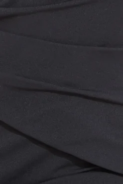 Maxi Dresses^* Bardot Pleated Maxi Dress Black