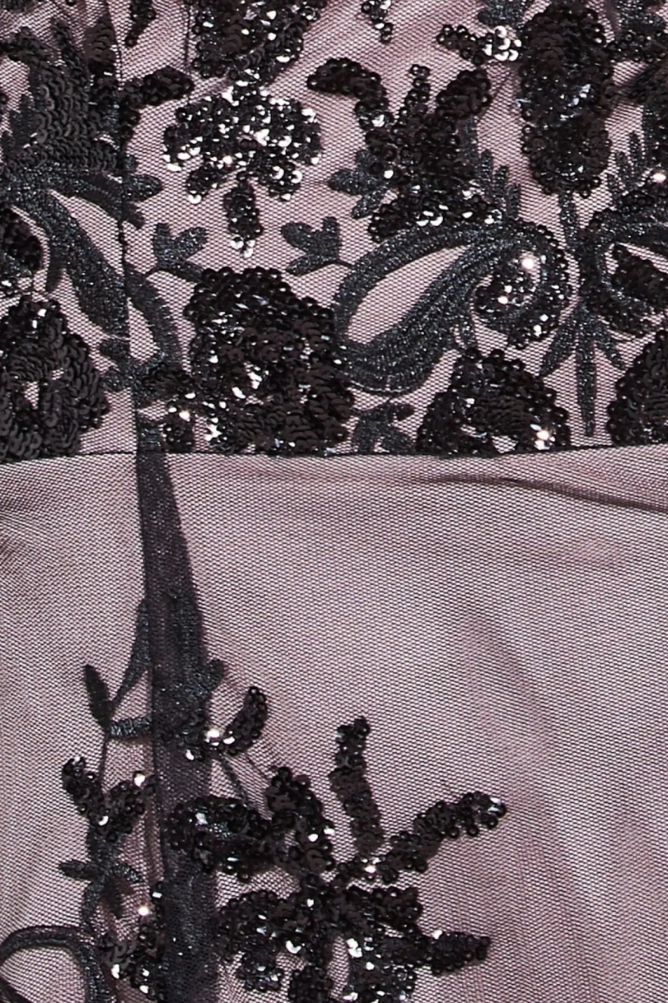 Midi Dresses^* Bardot Sequin & Lace High Low Midi Black