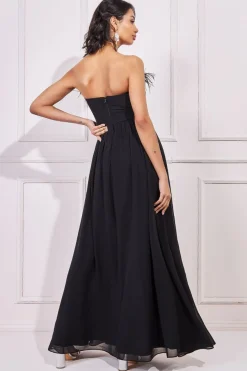Maxi Dresses^* Bridesmaids Chiffon Maxi Dress Black