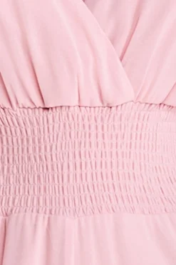Jumpsuits^* Chiffon Jumpsuit With Flutter Sleeves Blush