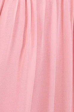 Maxi Dresses^* Chiffon Maxi With Embellished Belt Peach