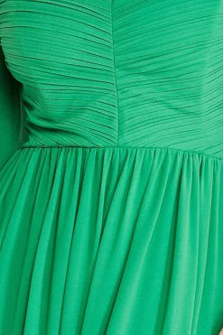 Maxi Dresses^* Chiffon Off The Shoulder Maxi With Wings Green