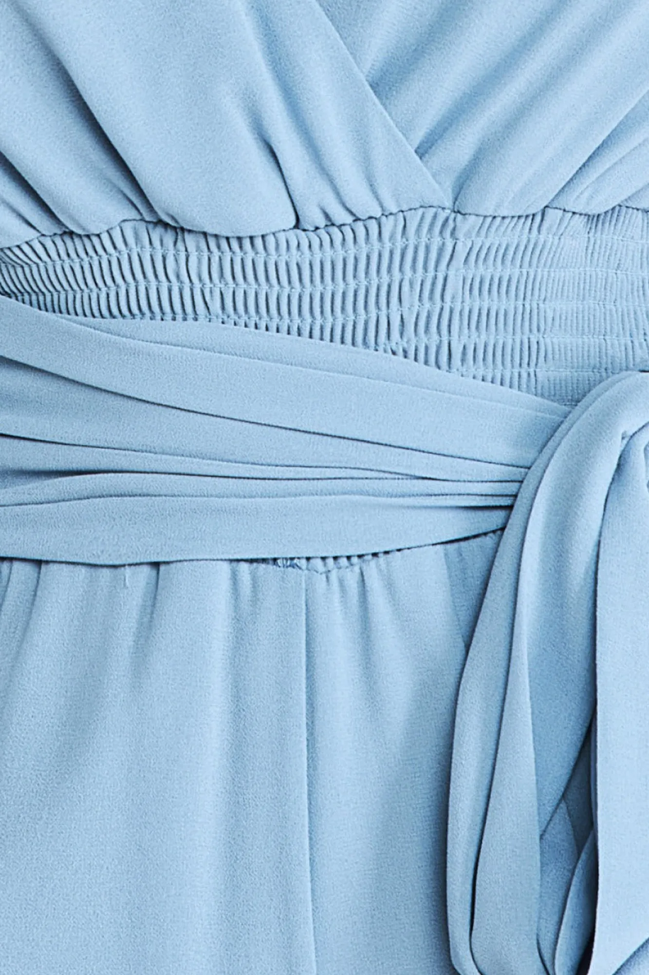 Jumpsuits^* Chiffon Puffy Sleeve Jumpsuit Blue