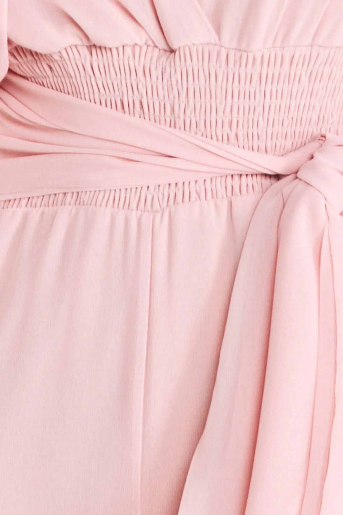 Jumpsuits^* Chiffon Puffy Sleeve Jumpsuit Blush