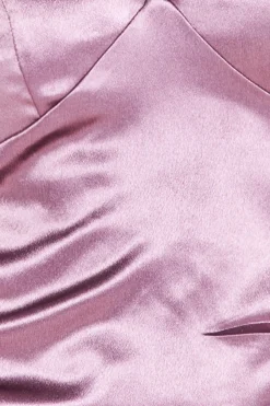 Maxi Dresses^* Cowl Back Satin Maxi Dress Rosepink