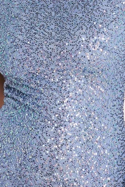 Maxi Dresses^* Cowl Back Sequin Maxi Blue
