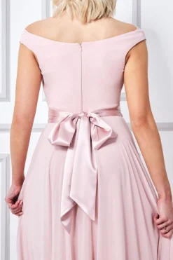 Maxi Dresses^* Cowl Neck Chiffon Maxi Dress Blush