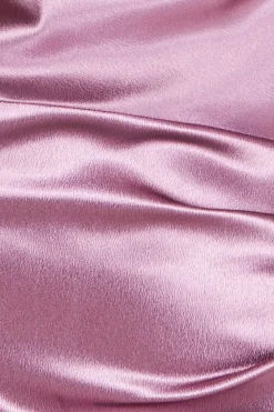 Maxi Dresses^* Cowl Neck With Strappy Back Satin Maxi Blush