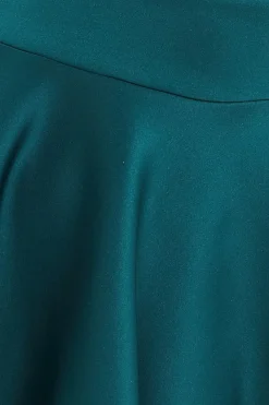 Midi Dresses^* Crossover Keyhole Midi Dress Green