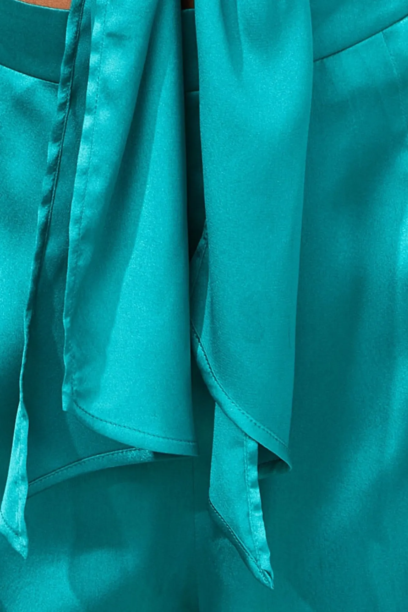 Jumpsuits^* Cut Out Satin Jumpsuit Emerald