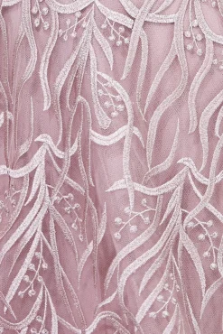 Midi Dresses^* Embroidered Mesh Midi Dress Blush