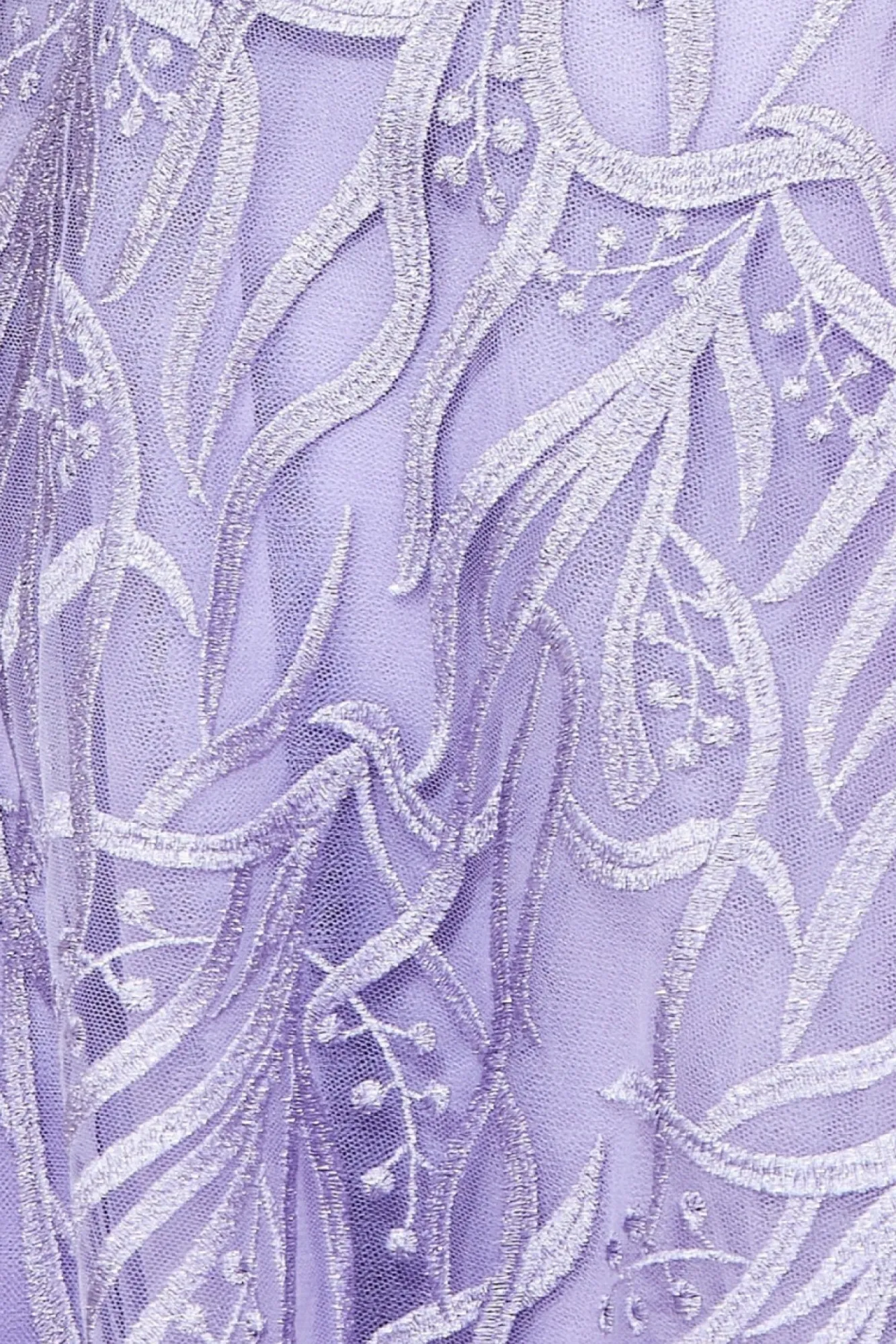 Midi Dresses^* Embroidered Mesh Midi Dress Lilac