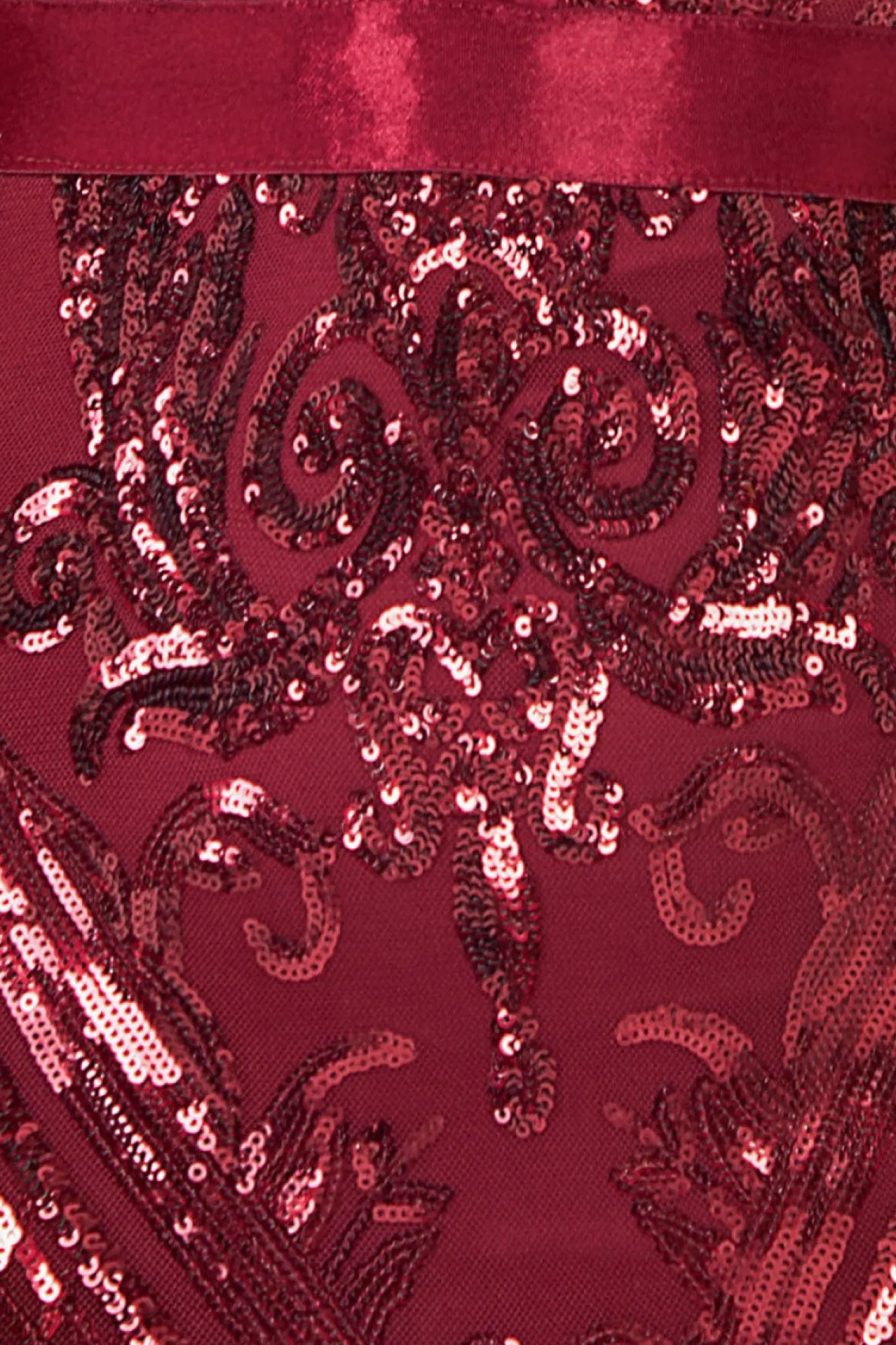 Maxi Dresses^* Embroidered Sequin Maxi Dress Wine