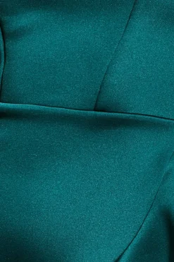 Midi Dresses^* Front Frill Midi Dress Emerald Green