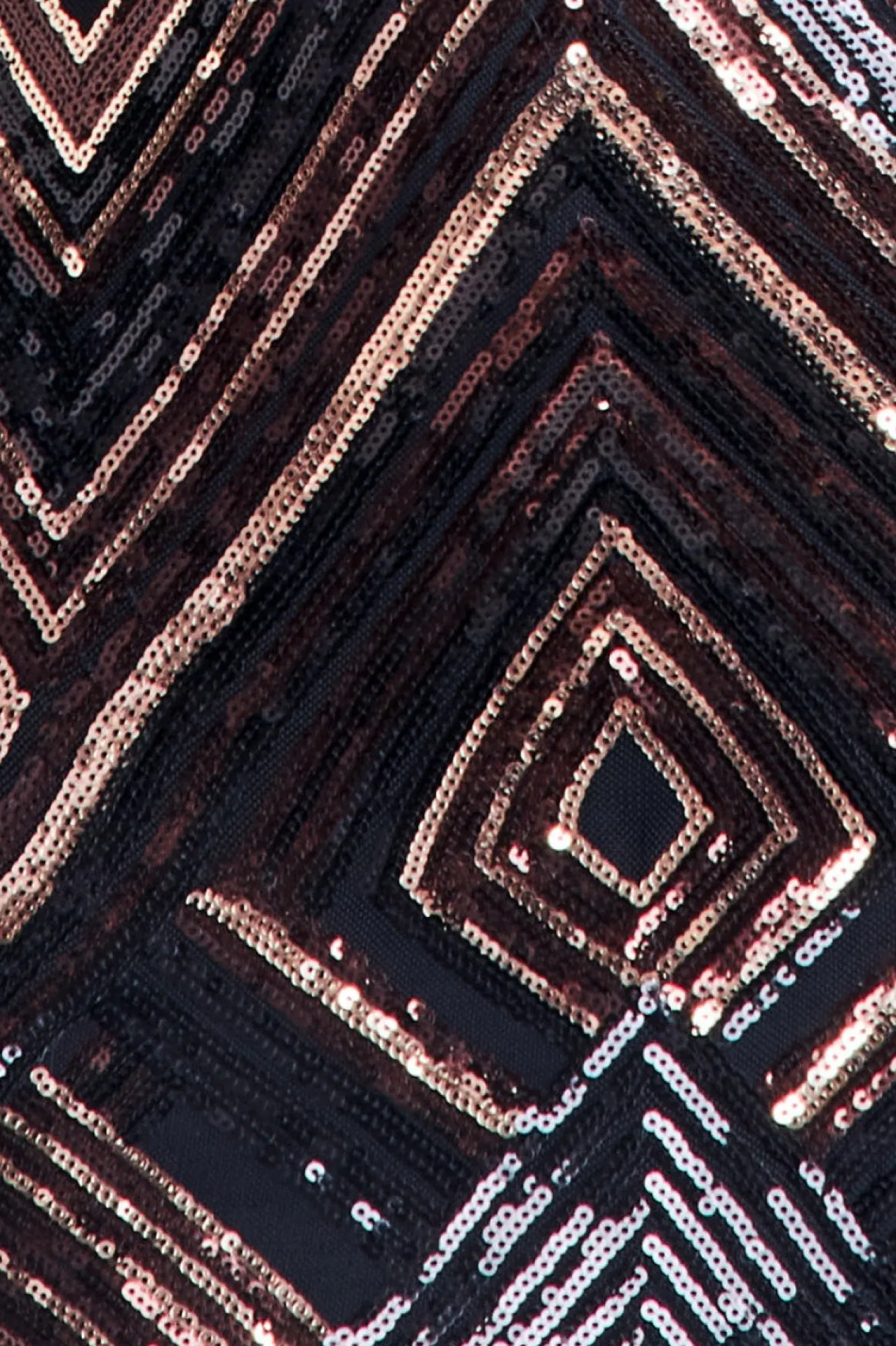 Maxi Dresses^* Geometric Sequin Sleeveless Maxi Black