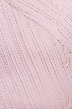 Maxi Dresses^* Halter Neck Chiffon Maxi Dress Lightpink