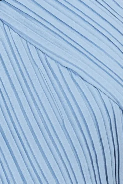 Maxi Dresses^* Halter Neck Chiffon Maxi Dress - Dusky Blue Duskyblue