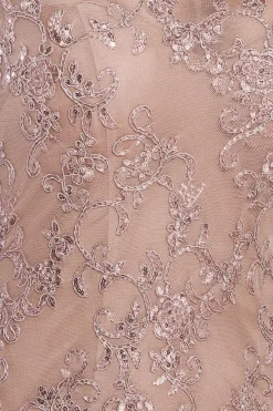 Maxi Dresses^* Lace Scallop Edge Mermaid Maxi Champagne