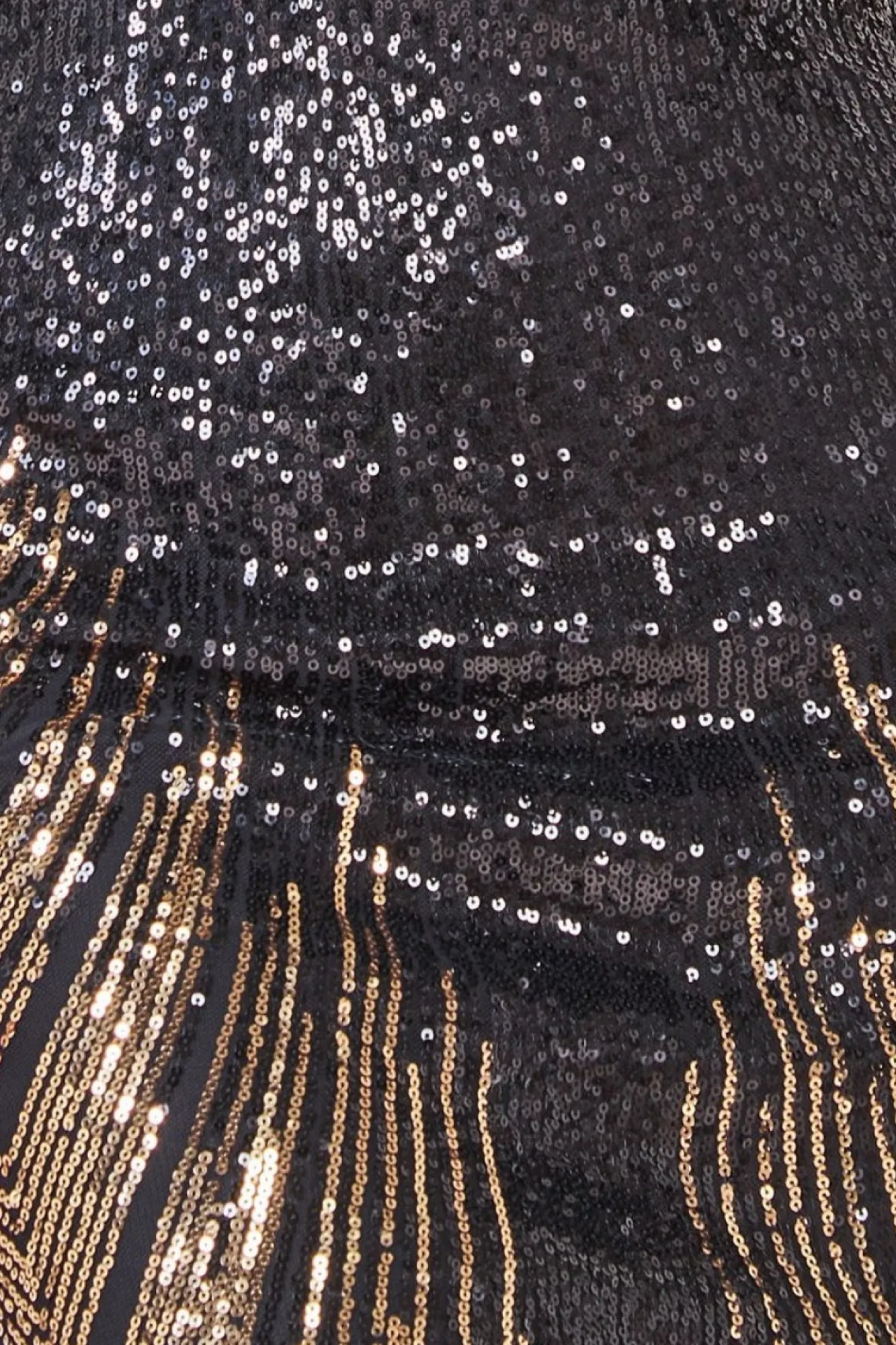 Maxi Dresses^* Long Sleeve Aztec Sequin Maxi Gold