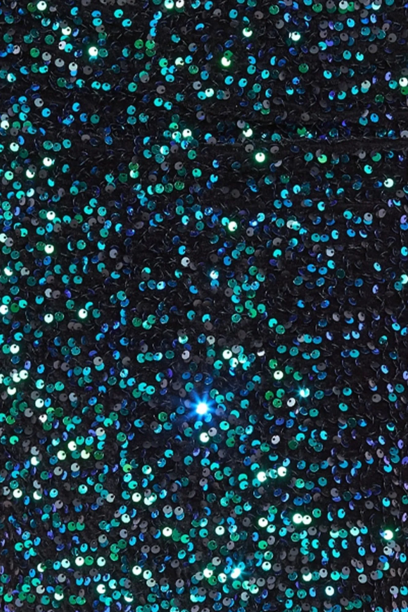 Skirts^* Multi Sequin Velvet Midi Skirt Emerald