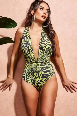 Swimwear^* Multiway Swimsuit - Animal Print Animalprint