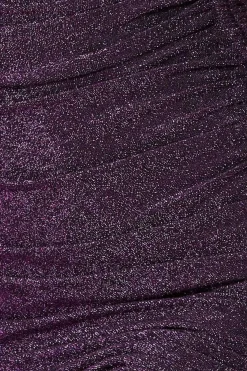 Midi Dresses^* Off The Shoulder Drawstring Side Midi Magenta