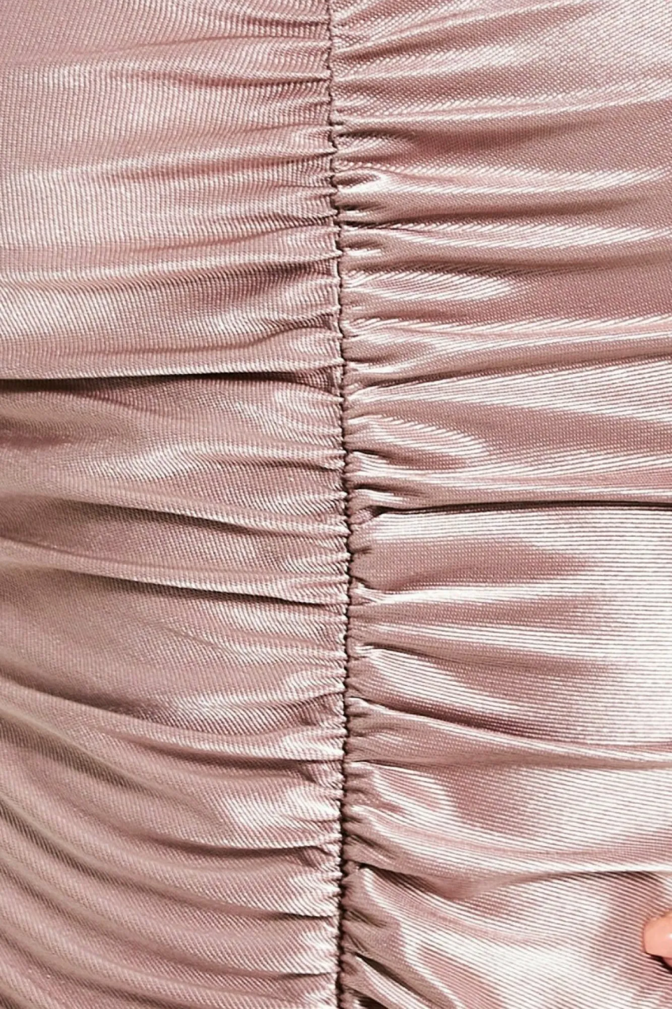 Mini Dresses^* Off The Shoulder Ruched Mini Champagne