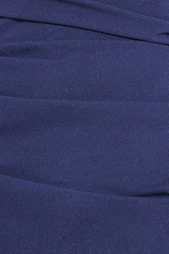Maxi Dresses^* Off The Shoulder Scuba Maxi Dress Navy