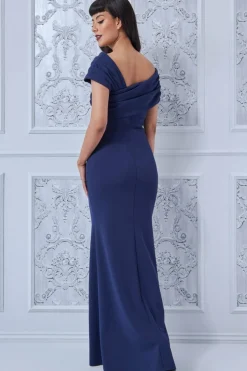 Maxi Dresses^* One Shoulder Evening Maxi Navy