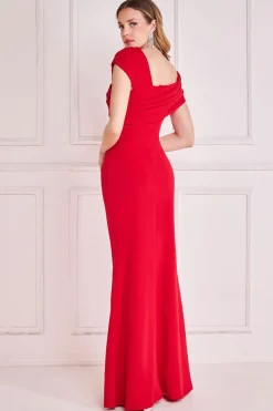 Maxi Dresses^* One Shoulder Evening Maxi Red