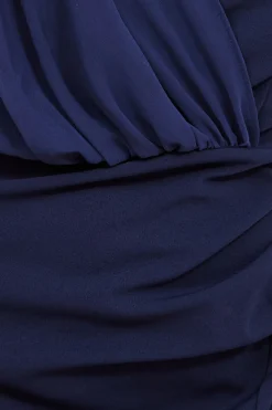 Maxi Dresses^* One Shoulder Front Split Maxi Dress Navy