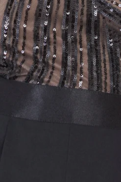 Jumpsuits^* One Shoulder Sequin Jumpsuit Black