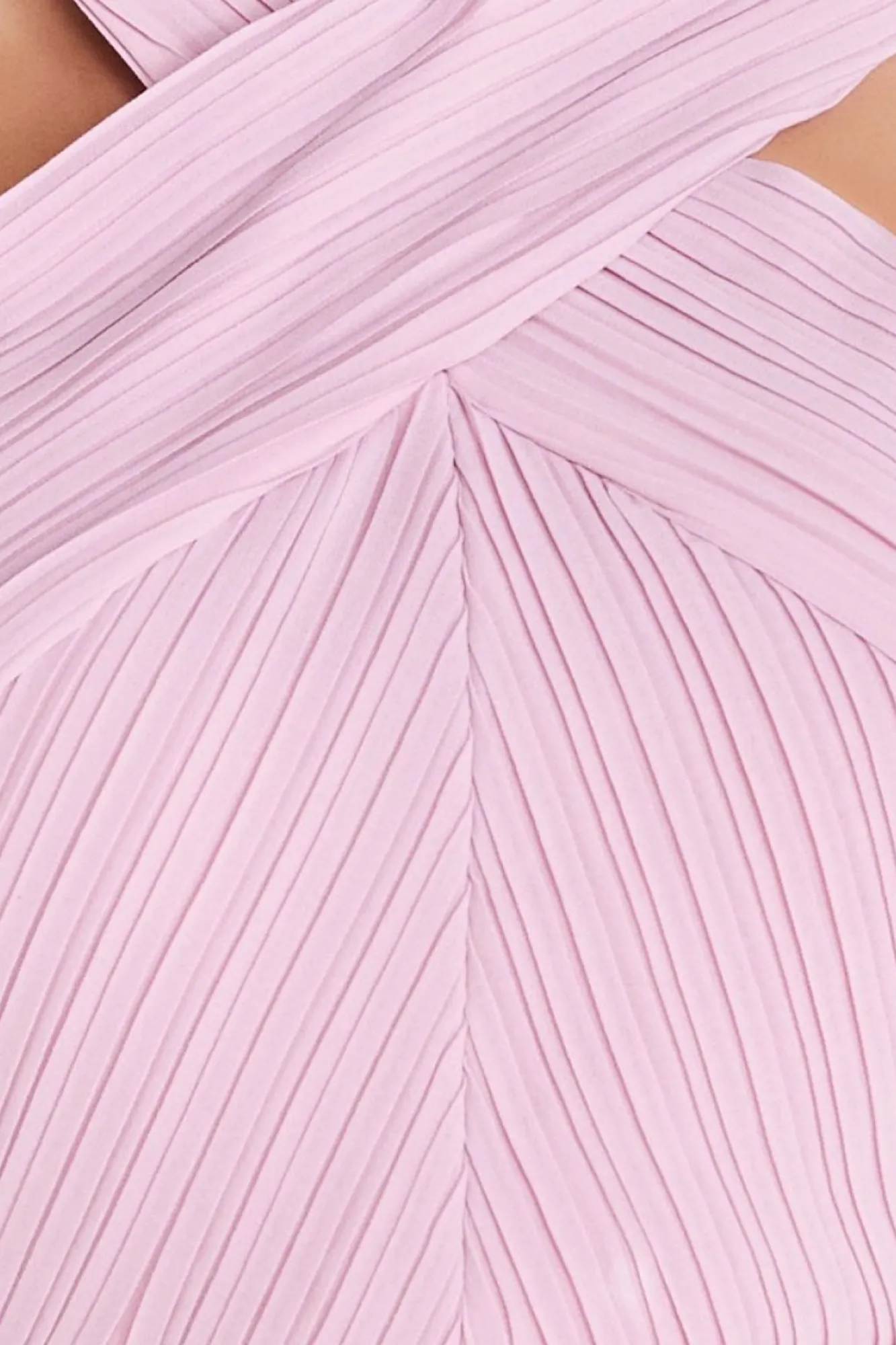 Midi Dresses^* Pleated Bodice Chiffon Tiered Midi Blush