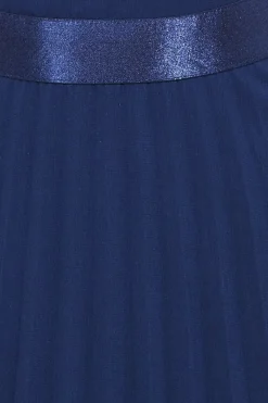Maxi Dresses^* Pleated Chiffon Tiered Maxi Dress Navy
