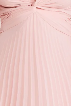 Maxi Dresses^* Pleated Skirt Chiffon Maxi Blush