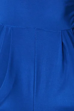 Jumpsuits^* Plunging V-Neck Jumpsuit - Royal Blue Royalblue