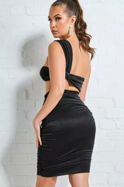 Crop Tops^* Ring Detail Bralette Black
