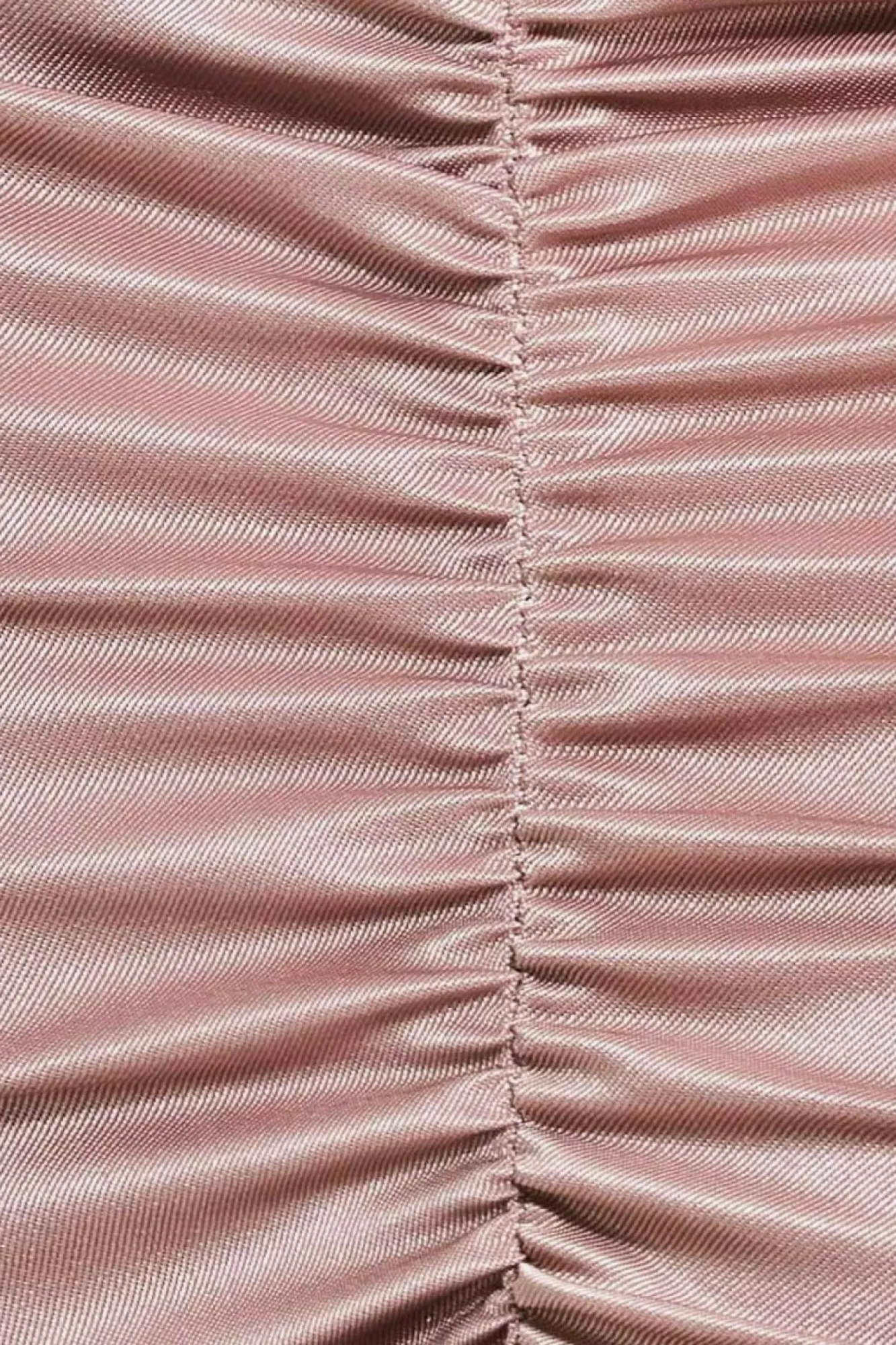 Skirts^* Ruched Satin Mini Skirt Champagne