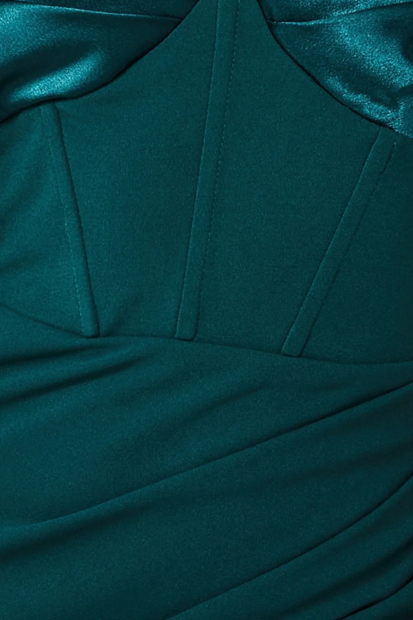 Maxi Dresses^* Satin & Scuba Off The Shoulder Maxi Dress Emerald