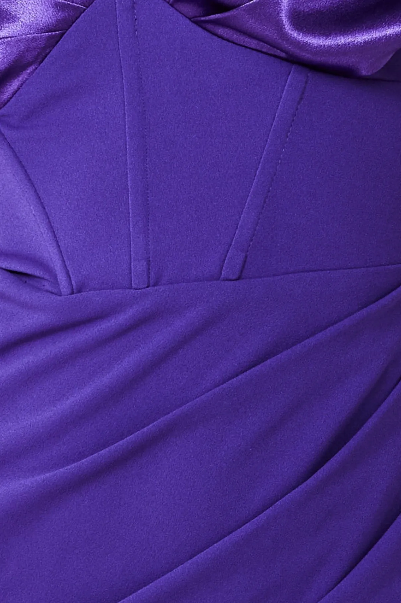 Maxi Dresses^* Satin & Scuba Off The Shoulder Maxi Dress Purple