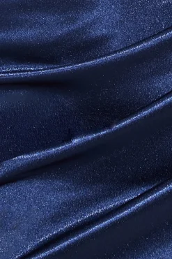 Maxi Dresses^* Satin Bandeau Maxi Dress Navy