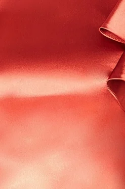 Maxi Dresses^* Satin Flutter Sleeve Mermaid Maxi Burntorange