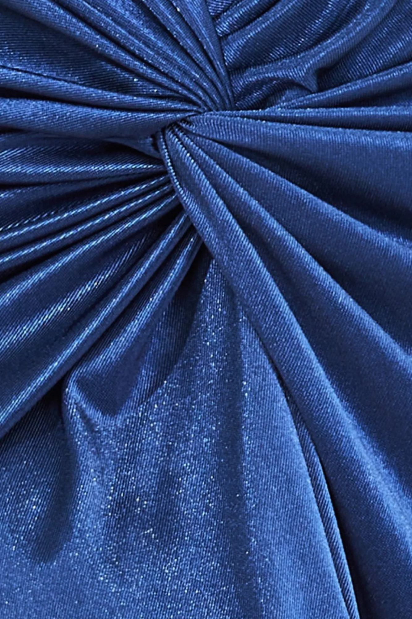 Skirts^* Satin Knotted Midi Skirt Navy