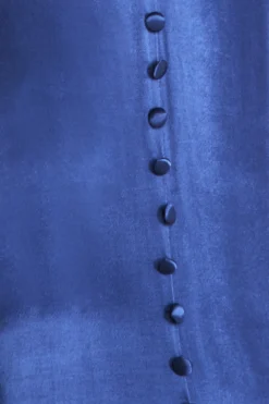 Maxi Dresses^* Satin Viscose Front Split Maxi Navy