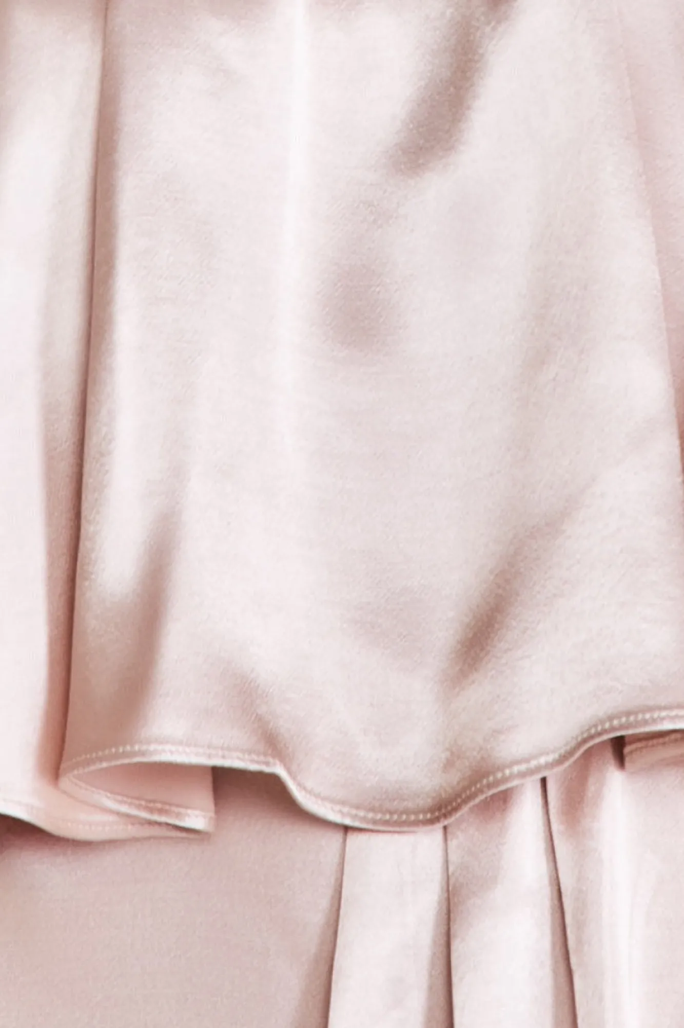 Midi Dresses^* Satin Viscose Front Wrap Midi Champagne