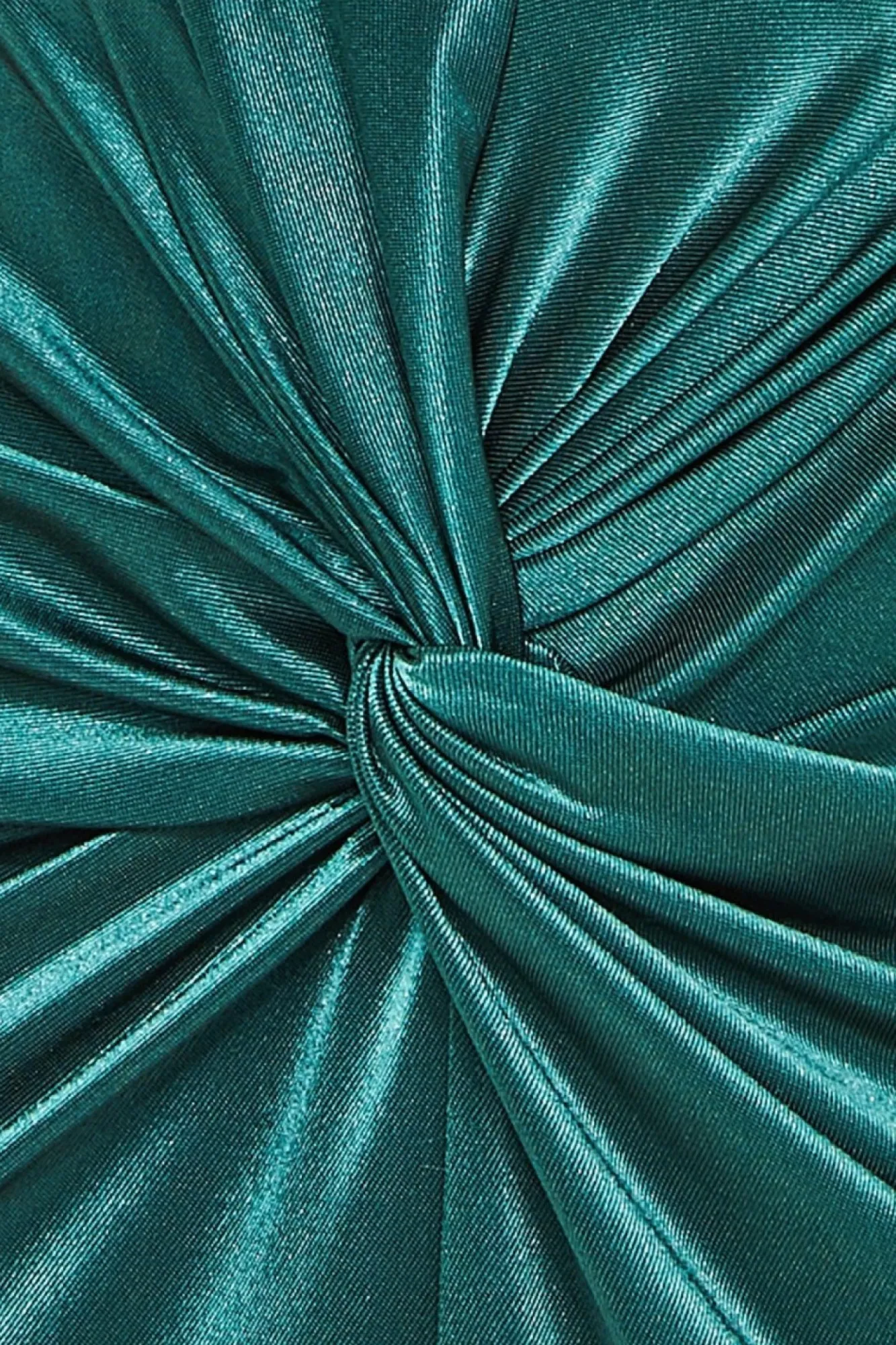 Midi Dresses^* Satin Wrap Knotted Midi Dress Green Emerald