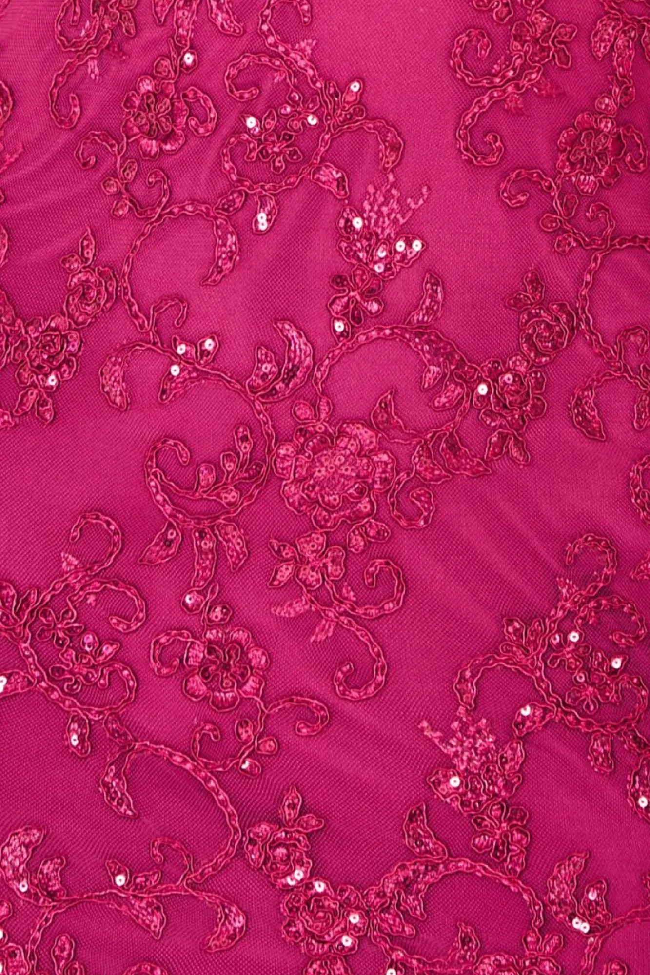 Maxi Dresses^* Scalloped Lace Maxi Dress Burgundy